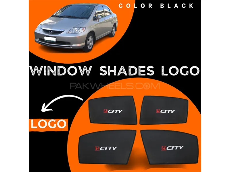 Honda City 2005-2009 Car Door Logo Shades - 4 Pcs Image-1