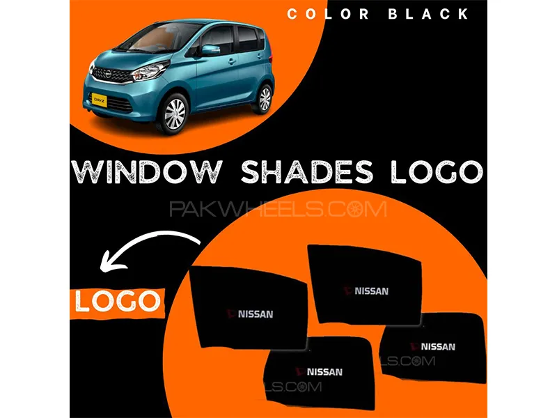 Nissan Dayz 2012-2019 Car Door Logo Shades - 4 Pcs Image-1