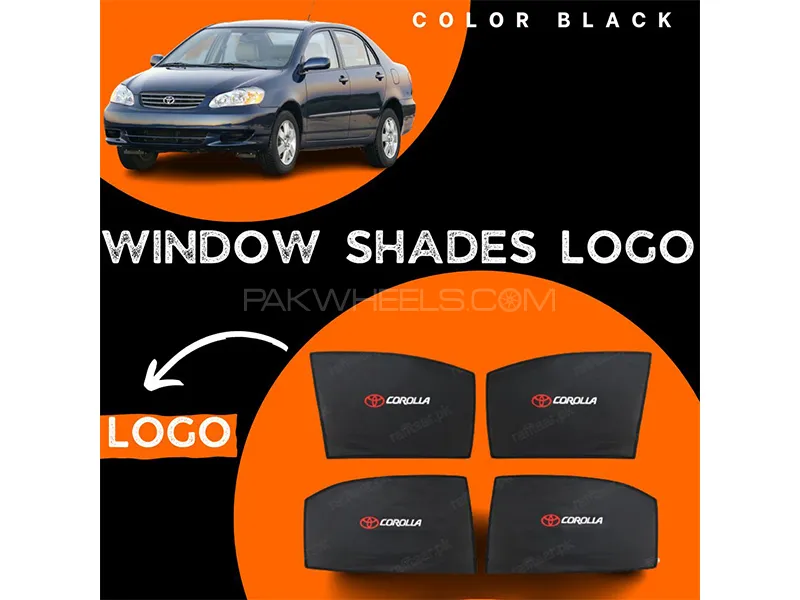 Toyota Corolla 2005-2014 Car Door Logo Shades - 4 Pcs Image-1