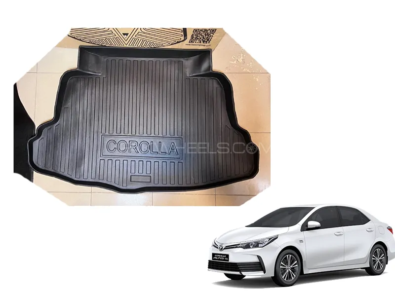 Toyota Corolla 2018- 2023 Plastic Trunk Luxury Tray Mat Image-1