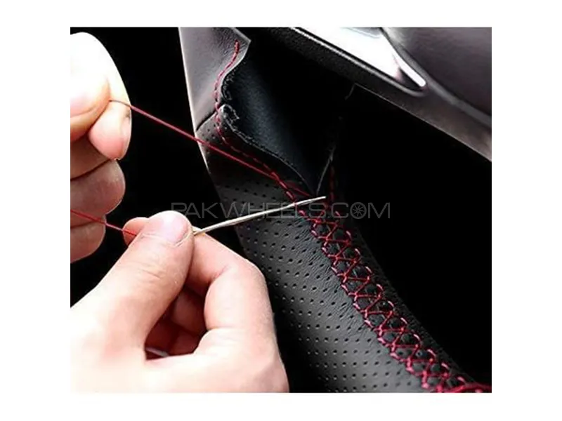 Buy Universal Stitching Steering Wheel Cover Carbon Fiber Design in  Pakistan