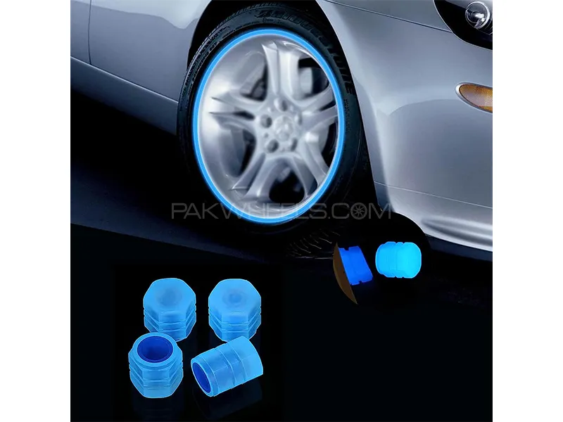 Universal Car Tire Valve Cap - Blue Image-1