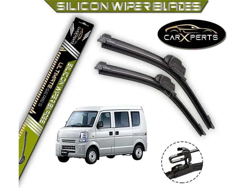 Suzuki Every CarXperts Silicone Wiper Blades | Non Cracking | Graphite Coated | Flexible Image-1