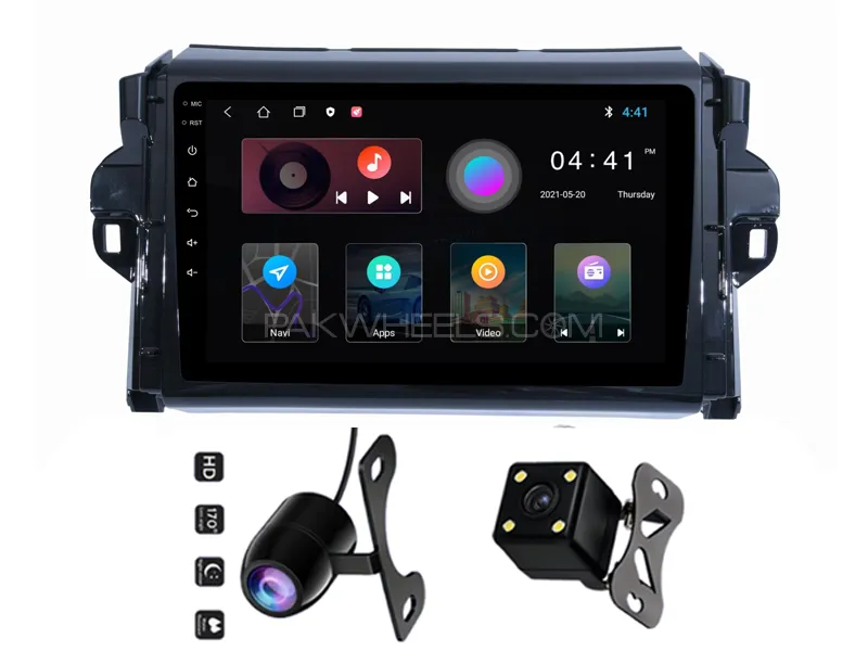 Toyota Fortuner 2013-2015 Android Screen Panel With Free 2 Cameras IPS Display 9 inch 1-16 GB Image-1