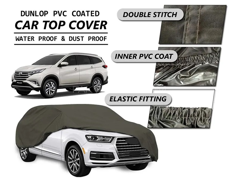 Toyota Rush 2018 - 2023 Top Cover | DUNLOP PVC Coated | Double Stitched | Anti-Scratch  