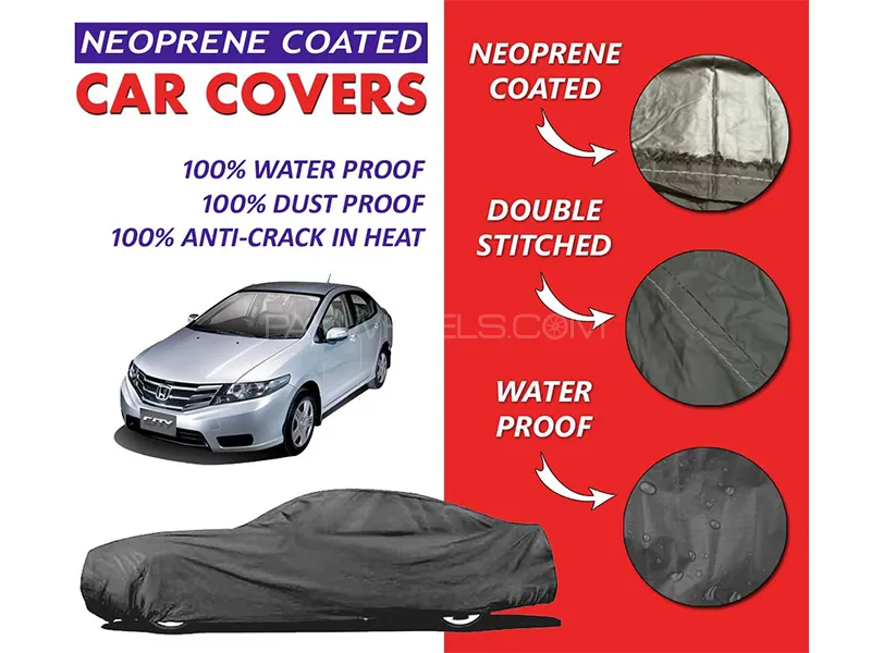 Honda City 2009 - 2020 Top Cover | Neoprene Coated Inside | Ultra Thin & Soft | Water Proof   Image-1