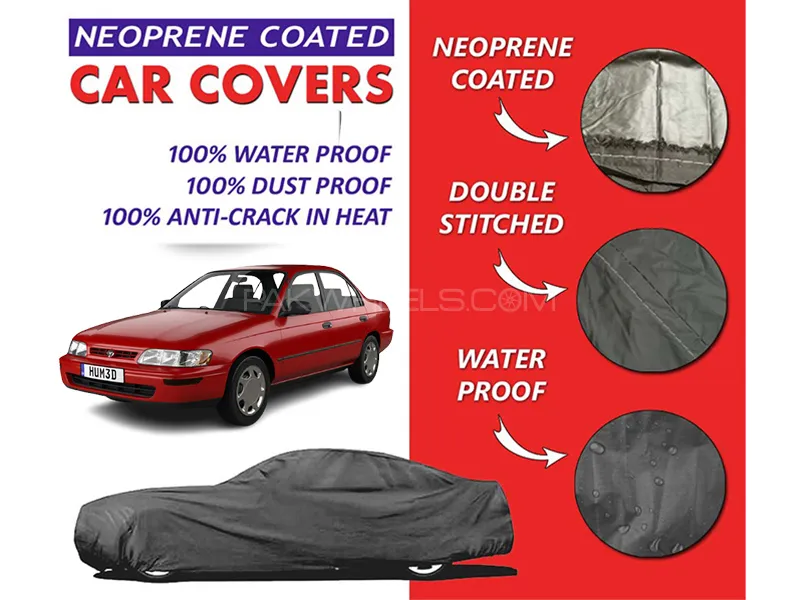 Toyota Corolla 1995 - 2001 Top Cover | Neoprene Coated Inside | Ultra Thin & Soft | Water Proof   Image-1