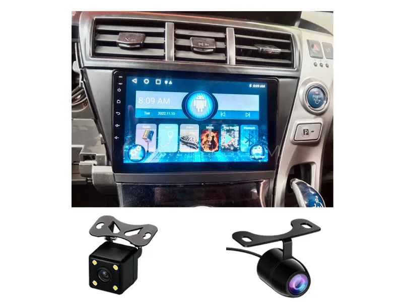 Toyota Prius Alpha 2011-2021 Android Screen Panel With Free 2 Cameras IPS Display 9 inch 2-32 GB