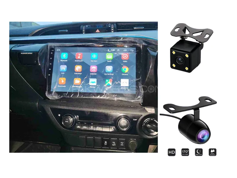 Toyota Revo Hilux 2022 Android Screen Panel With Free 2 Cameras IPS Display 10 inch 2-32 GB