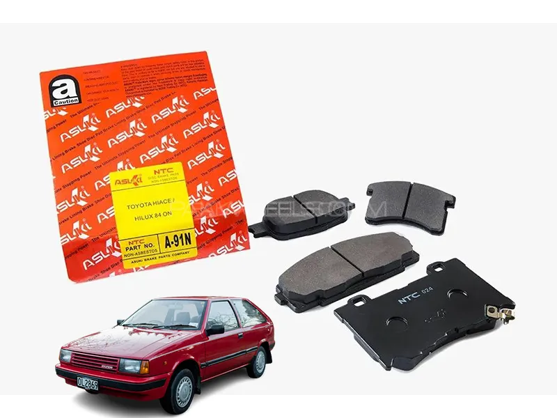 Hyundai Excel 1989-1995 Asuki Red Front Disc Pad - A-173N Image-1