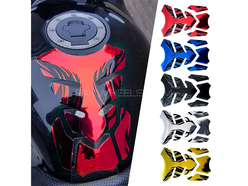 Universal Stylish Tank Stickers in Different Colors For All Bikes Image-1