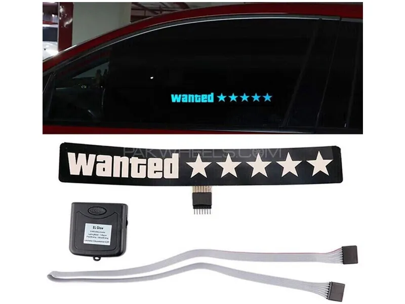 GTA Wanted Car LED Decal Sticker Glowing  Image-1