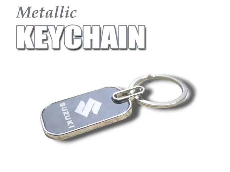 Key Chain For Suzuki - Metal - Rectangular Image-1