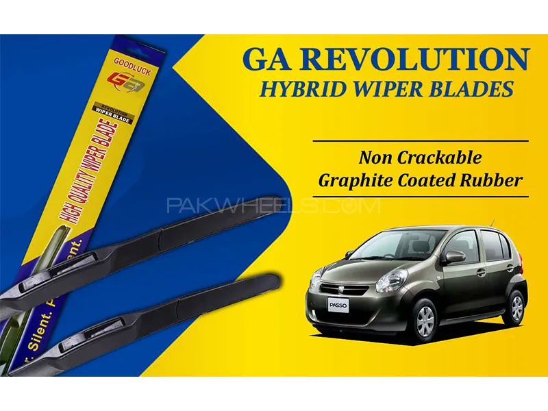 Toyota Passo 2005-2023 GA Revolution Hybrid Wiper Blades | Non Cracking Graphite Coated Rubber