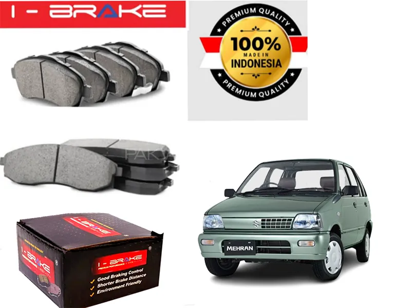 Suzuki Mehran 1988-2019 I-Brake Front Brake Pad Made In Indonesia | Premium Braking Image-1