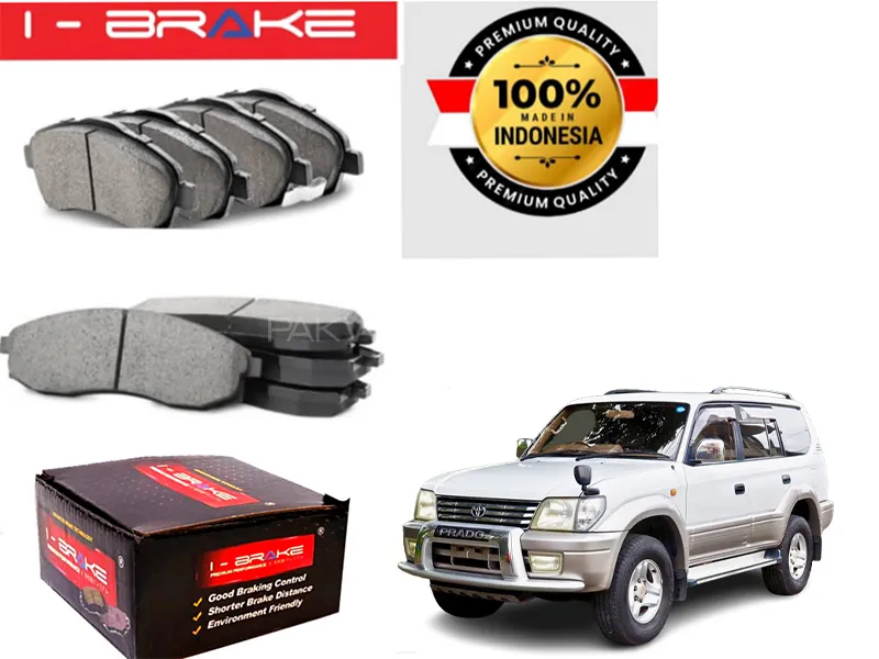 Toyota Prado 1984-2001 I-Brake Front Brake Pad Made In Indonesia | Premium Braking Image-1