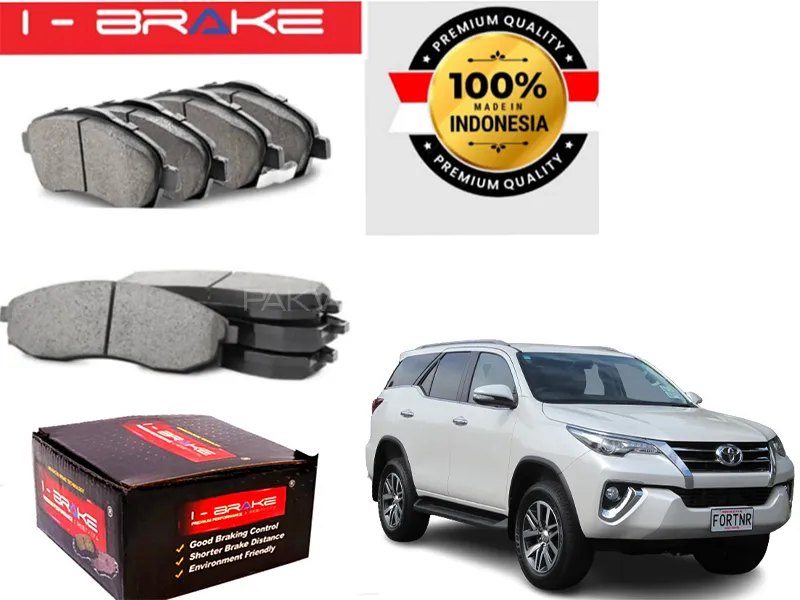 Toyota Fortuner 2013-2023 I-Brake Front Brake Pad Made In Indonesia | Premium Braking Image-1