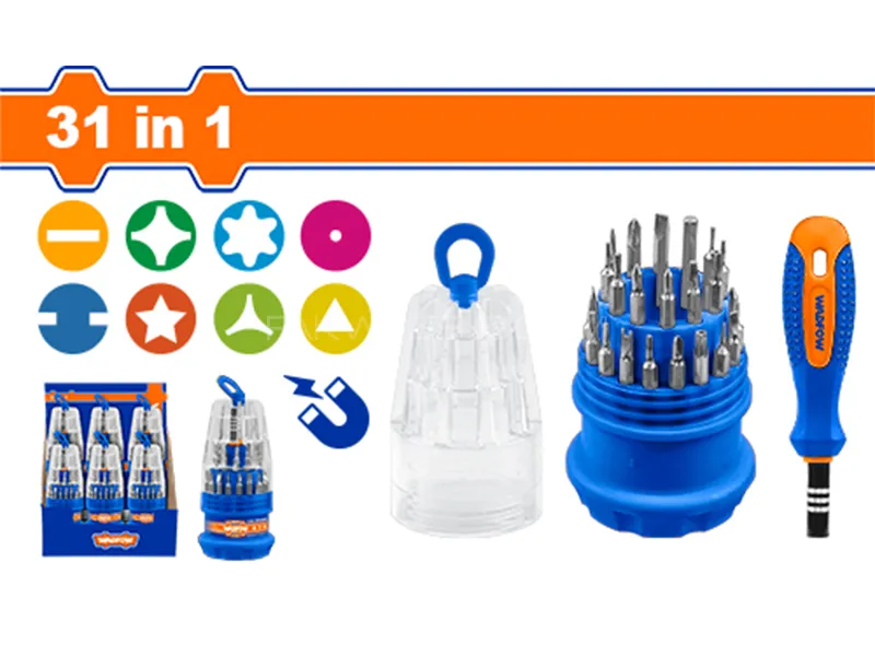 Wadfow 31 In 1 Precision Screwdriver Set Model WSS1J31 Image-1