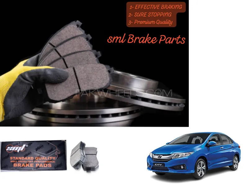 Honda City 2014-2020 Front Disc Brake Pad - SML Brake Parts - Advanced Braking Image-1