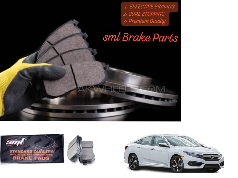 Honda Civic 2017-2022 Rear Disc Brake Pad - SML Brake Parts - Advanced Braking Image-1