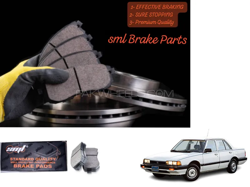 Honda Accord 1984 Front Disc Brake Pad - SML Brake Parts - Advanced Braking Image-1