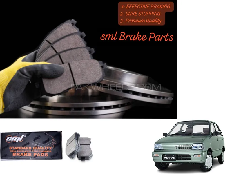 Suzuki Mehran 1988-2019 Front Disc Brake Pad - SML Brake Parts - Advanced Braking