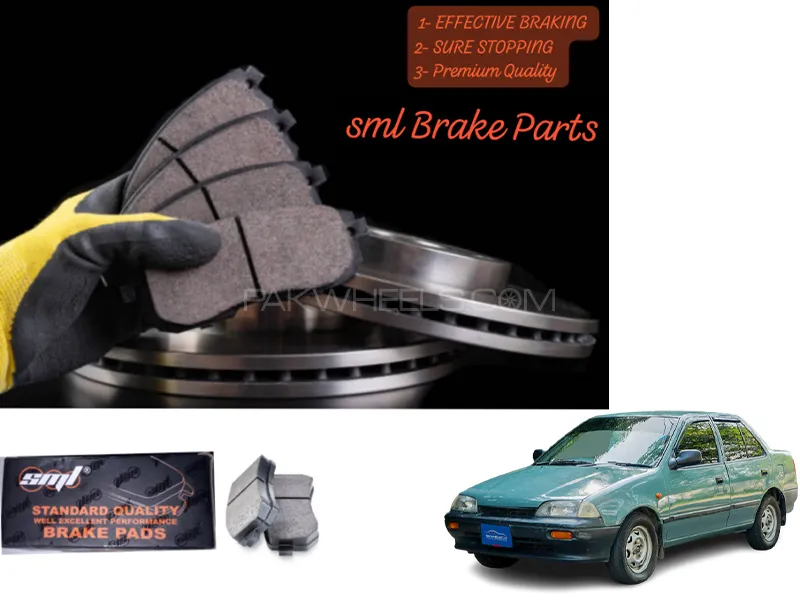 Suzuki Margalla 1992-1998 Front Disc Brake Pad - SML Brake Parts - Advanced Braking Image-1