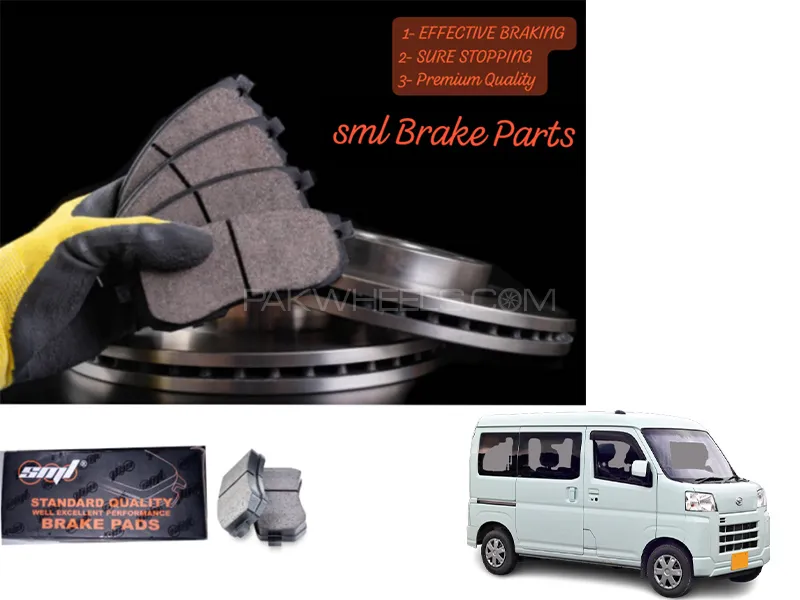 Daihatsu Hijet 2004-2023 Front Disc Brake Pad - SML Brake Parts - Advanced Braking Image-1