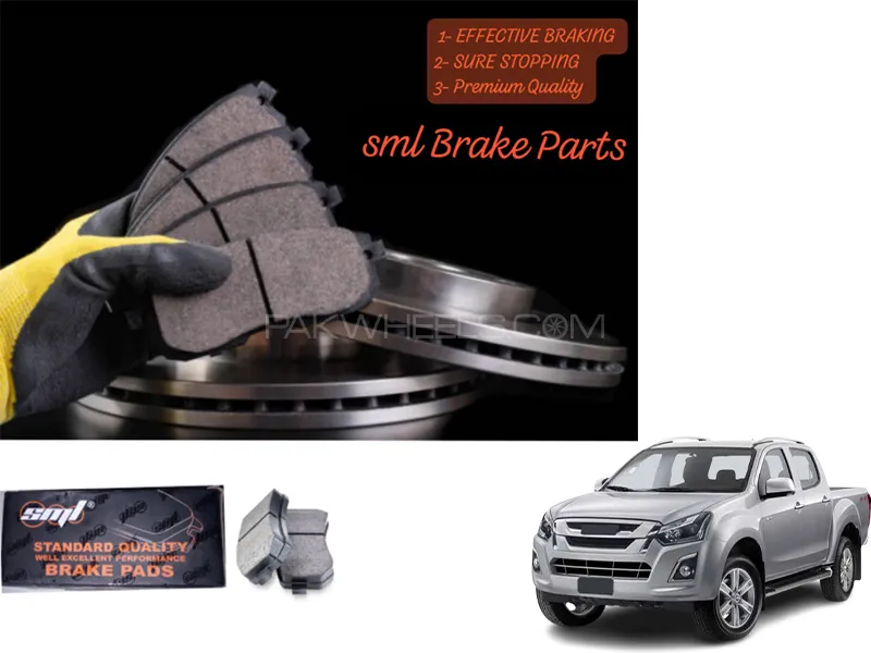 Isuzu D-Max 2018-2023 Front Disc Brake Pad - SML Brake Parts - Advanced Braking Image-1