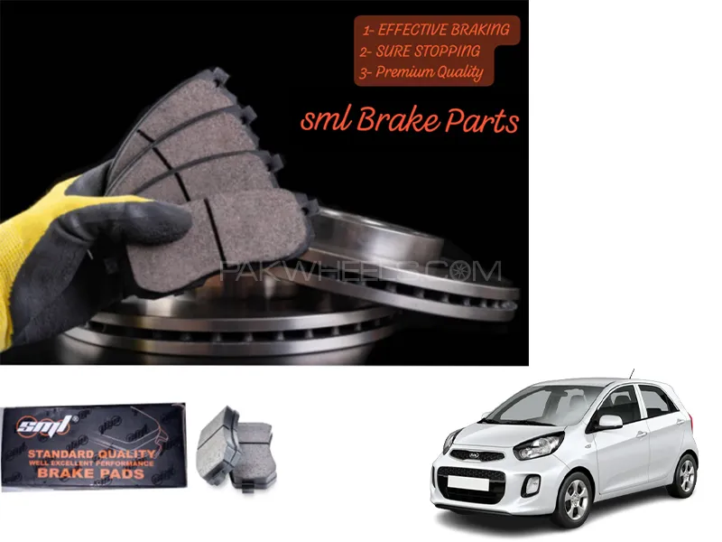 Kia Picanto 2019-2023 Front Disc Brake Pad - SML Brake Parts - Advanced Braking Image-1