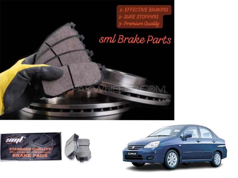 Suzuki Liana 1600cc 2006-2014 Front Disc Brake Pad - SML Brake Parts - Advanced Braking Image-1
