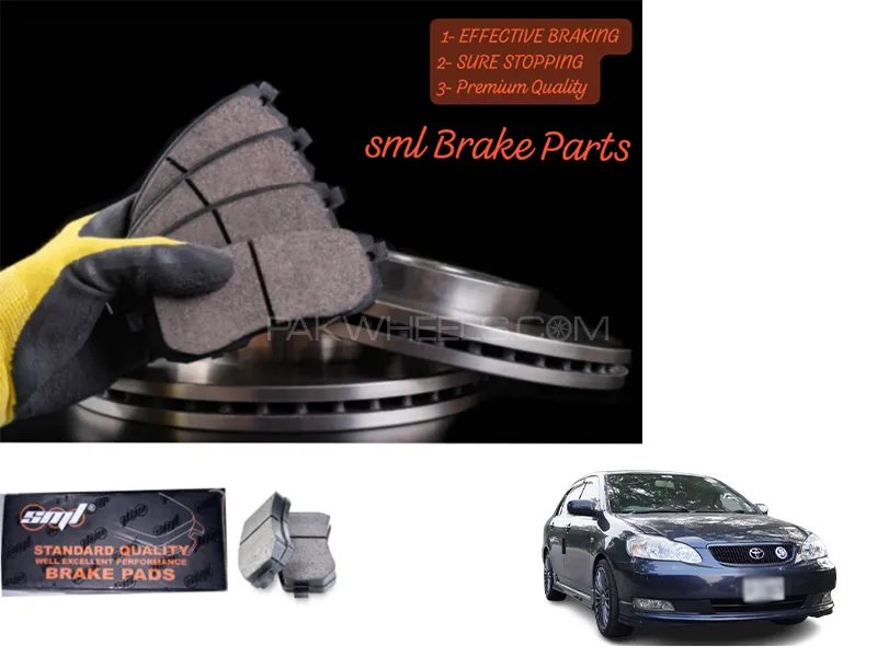 Toyota Corolla 2002-2007 Front Disc Brake Pad - SML Brake Parts - Advanced Braking Image-1