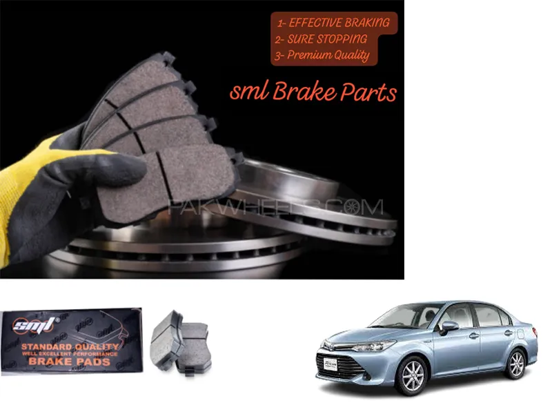 Toyota Corolla Axio Hybrid 2012-2019 Front Disc Brake Pad - SML Brake Parts - Advanced Braking Image-1
