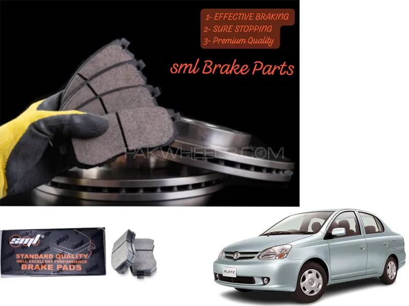 Toyota Platz 1999-2005 Front Disc Brake Pad - SML Brake Parts - Advanced Braking Image-1