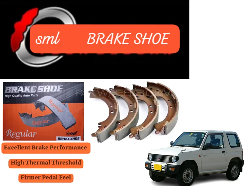 Mitsubishi Mini Pajero 1995-2012 Rear Brake Shoe - SML Brake Parts - Advanced Braking  Image-1