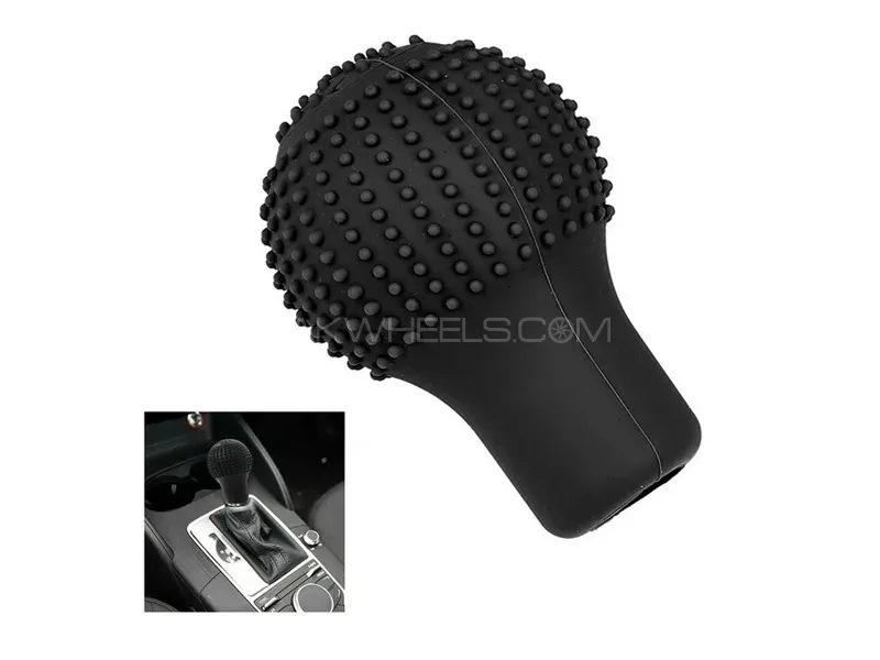 Silicone Rubber Spike Gear Knob Cover For Manual Car Anti Heat Grip Image-1
