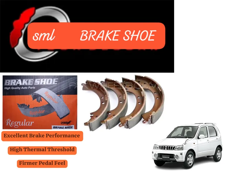 Daihatsu Terios Kid 1998-2010 Rear Brake Shoe - SML Brake Parts - Advanced Braking  Image-1