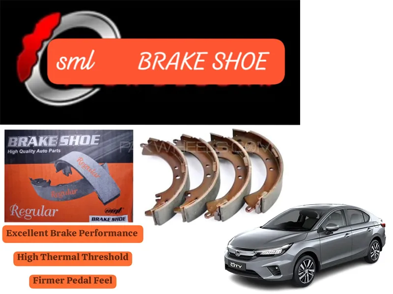 Honda City 2022-2023 Rear Brake Shoe - SML Brake Parts - Advanced Braking  Image-1