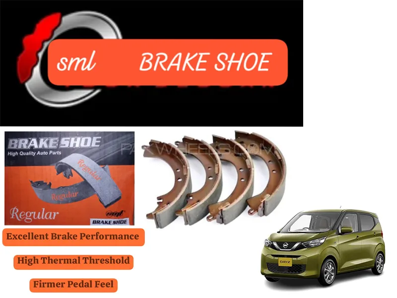 Nissan Dayz 2020-2023 Rear Brake Shoe - SML Brake Parts - Advanced Braking  Image-1