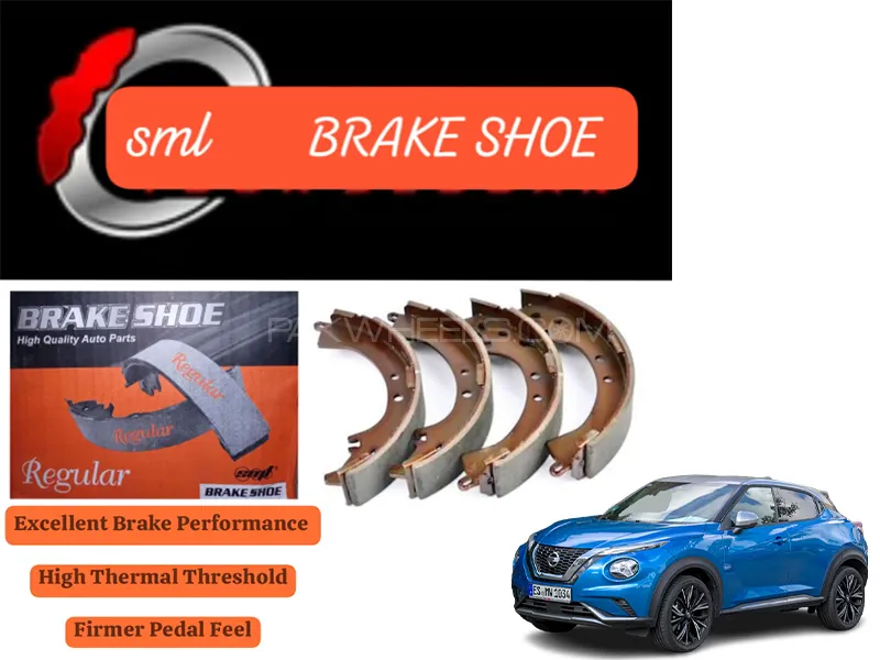 Nissan Juke 2010-2023 Rear Brake Shoe - SML Brake Parts - Advanced Braking  Image-1
