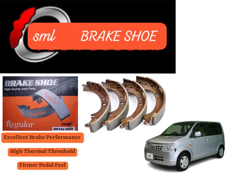 Nissan Otti 2006-2010 Rear Brake Shoe - SML Brake Parts - Advanced Braking  Image-1
