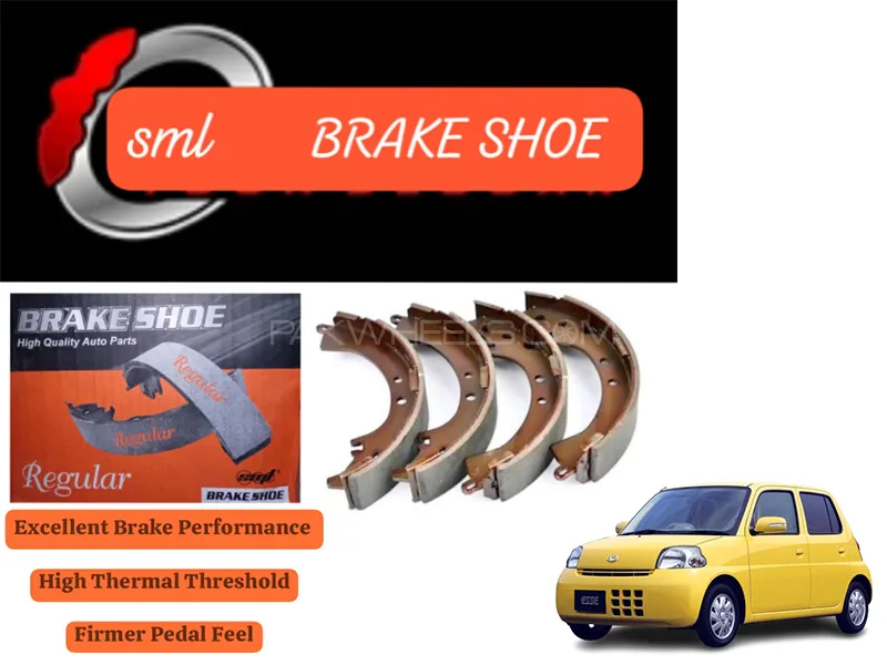 Daihatsu Esse 2005-2011 Rear Brake Shoe - SML Brake Parts - Advanced Braking  Image-1