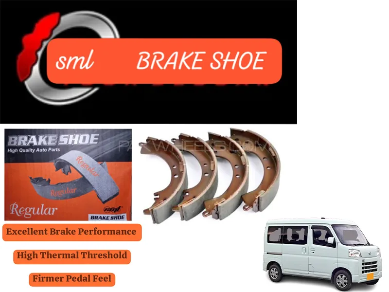 Daihatsu Hijet 2004-2023 Rear Brake Shoe - SML Brake Parts - Advanced Braking 