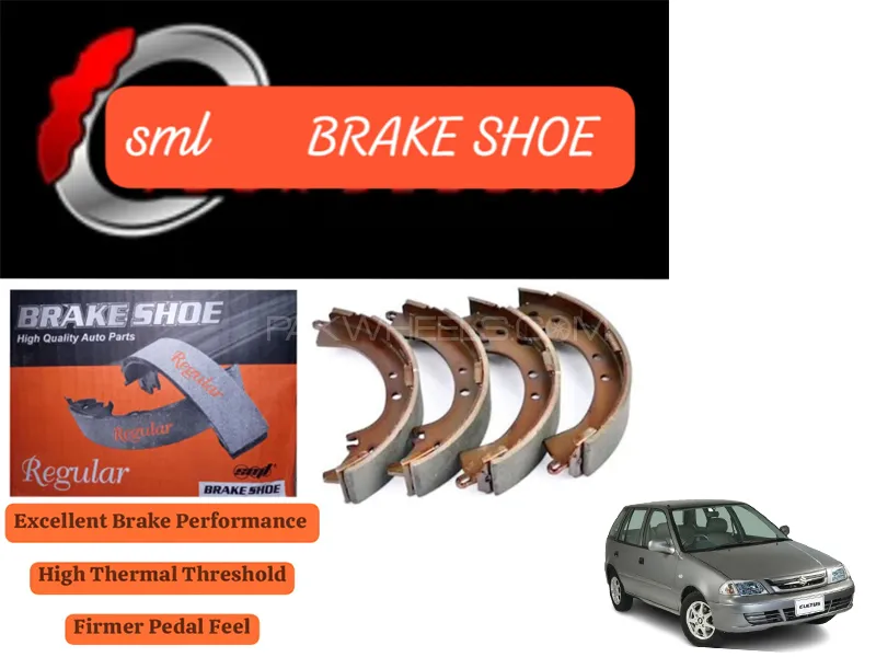 Suzuki Cultus 2007-2017 Rear Brake Shoe - SML Brake Parts - Advanced Braking  Image-1