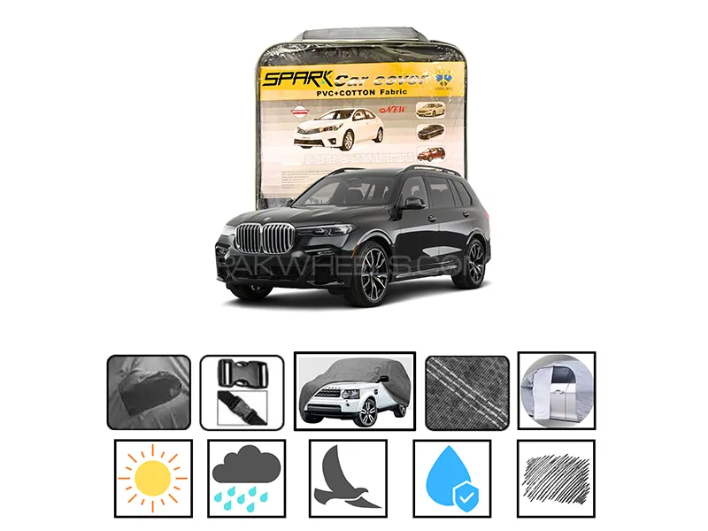 BMW X7 2019-2023 PVC Spark Cotton Fabric Car Top Cover