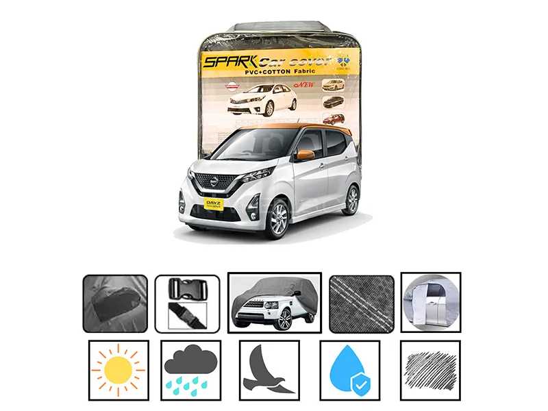 Nissan Dayz 2013-2023 Spark PVC Cotton Fabric Car Top Cover Image-1
