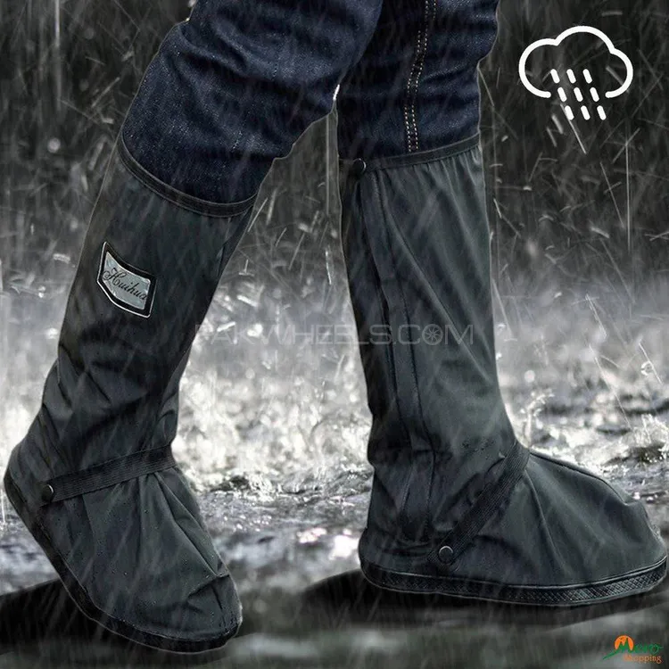 Universal Rain Shoes For Bikers Image-1