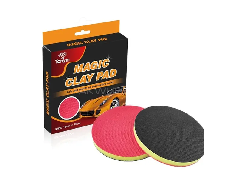 Tonyin Magic Clay Pad 5Inch Contaminants Remover Clay Bar Pad Dual Action Pad Image-1