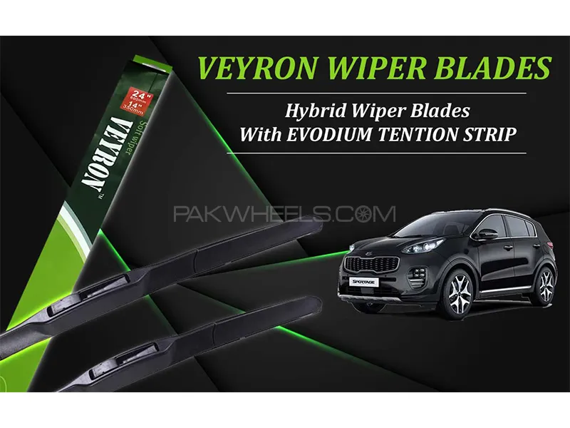 Kia Sportage 2019-2023 VEYRON Hybrid Wiper Blades | Non Scratchable | Graphite Coated Image-1