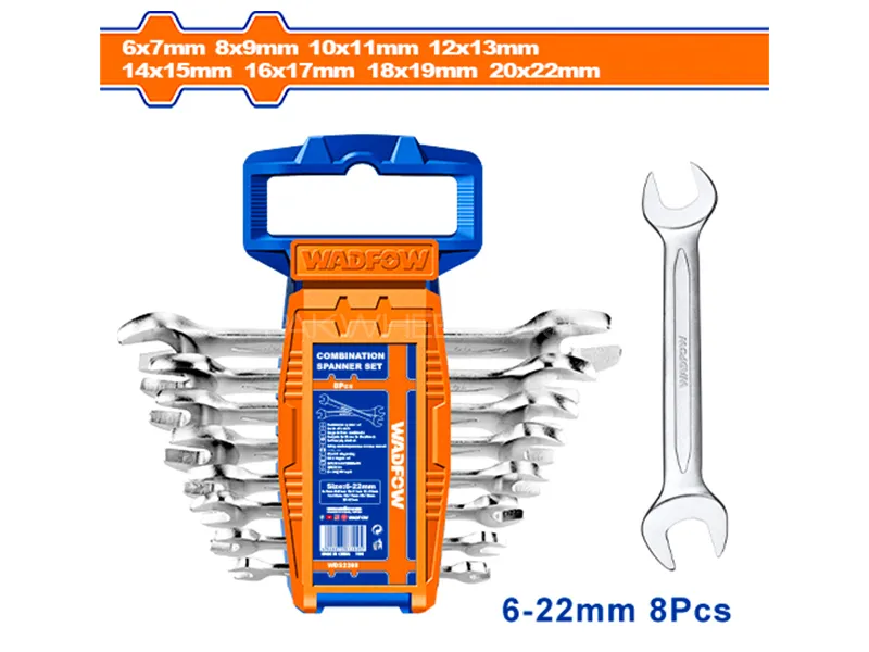Wadfow Double Open End Spanner Set Model WDS2208 Image-1